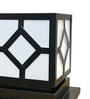 Waterproof Black & White Metal & Plastic Gate Light