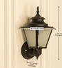 Waterproof Lantern Wall Light Matt Black Finish for Indoor and Outdoor Usage