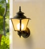 Waterproof Lantern Wall Light Matt Black Finish for Indoor and Outdoor Usage