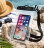 Transparent Waterproof Mobile Pouch with Rotation Lock Closure for Smartphones (Pack of 1)