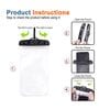 Transparent Waterproof Mobile Pouch with Rotation Lock Closure for Smartphones (Pack of 1)