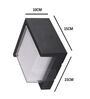 Waterproof Square 12 Watts Warm White LED Outdoor Wall Light