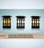 Waterproof Unbreakable 40 Watts Black Colour Metal & PVC Pillar Gate Light