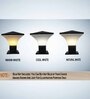 Waterproof Unbreakable 40 Watts Black Colour Metal & PVC Pillar Gate Light