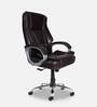 Watson Leatherette Executive Chair in Brown Colour
