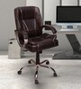 Watson Leatherette Executive Chair in Brown Colour