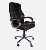 Watson Leatherette Executive Chair in Brown Colour