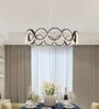 Wave Around Black Smart Voice Asst. Acrylic Chandelier