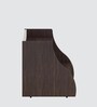 Wave Bedside Table In Light Oak & Choco Walnut Finish With Drawer