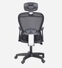 Wave Breathable Mesh Ergonomic Chair in Black Colour with Headrest