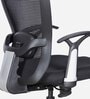 Wave Breathable Mesh Ergonomic Chair in Black Colour with Headrest