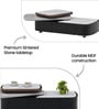 Wave Coffee Table In Black Finish