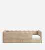 Wave Design Kids Twin Bed in Ivory Colour