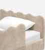 Wave Design Kids Twin Bed in Ivory Colour