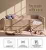 Wave Design Kids Twin Bed in Ivory Colour