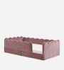 Wave Design Kids Twin Bed In Pink Colour