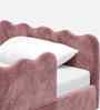 Wave Design Kids Twin Bed In Pink Colour
