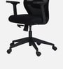 Wave Ergonomic Office Chair with Adjustable Lumbar Support and Headrest in Black Colour