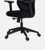 Wave Ergonomic Office Chair with Adjustable Lumbar Support and Headrest in Black Colour