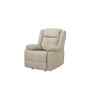 Wave Manaul 1 Seater Recliner With Rocker In Beige Color
