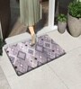 Wave Grey PVC 16x24 Inches Anti Skid Door Mat
