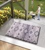 Wave Grey PVC 18x30 Inches Anti Skid Door Mat