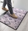 Wave Grey PVC 18x30 Inches Anti Skid Door Mat