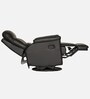 Wave Leatherette 1 Seater Manual Recliner In Black Colour