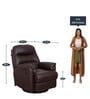 Wave 1 Seater Recliner in Brown Colour