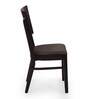 Waves Solid Wood Dining Chair In ErBrown Colour (Set Of 2)