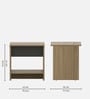Wavora Bed Side Table In Melamine Finish