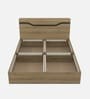 Wavora King Size Bed With Box Storage In Melamine Finish
