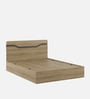 Wavora Queen Size Bed With Box Storage In Melamine Finish