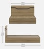 Wavora Queen Size Bed With Box Storage In Melamine Finish