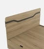 Wavora Queen Size Bed With Box Storage In Melamine Finish