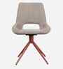 Wavynox 6 Seater Dining Table In Marble Finish With Grey Metal Base