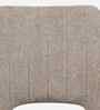 Wavynox Modern Dining Chairs In Beige Fabric With Rosegold Finish (Set Of 2)