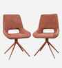 Wavynox Modern Dining Chairs With Metallic Legs (Set Of 2)