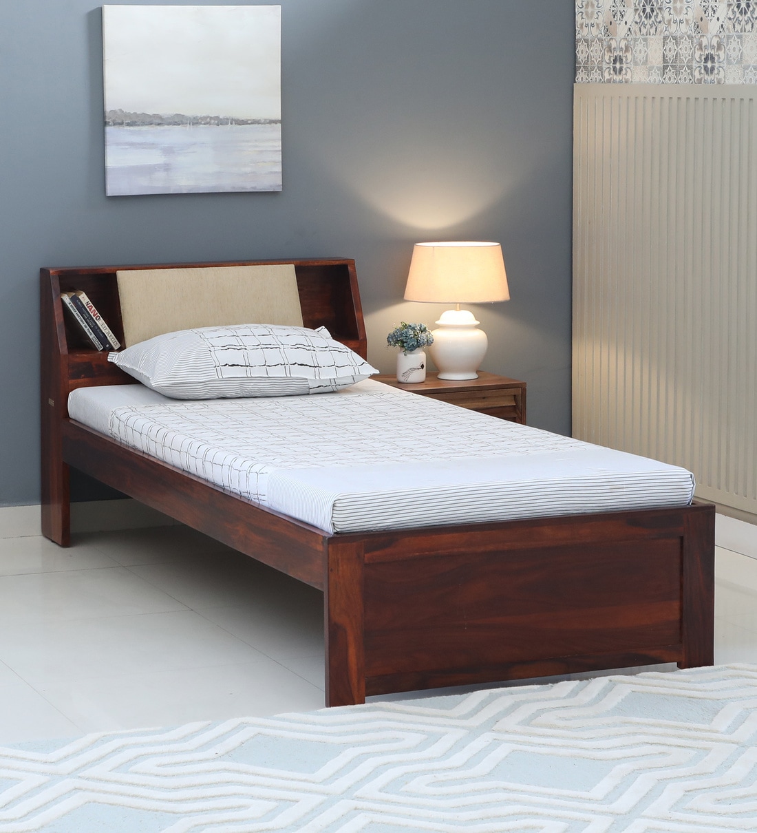 Buy Wedohl Sheehsham Wood Single Bed In Honey Oak Finish at 6% OFF by ...