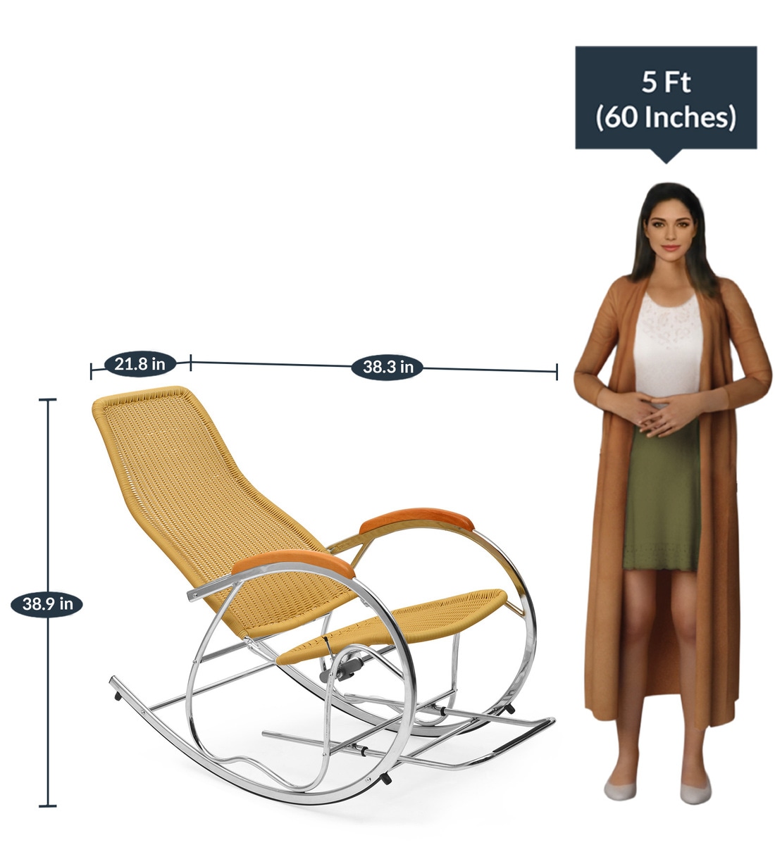 Nilkamal wegner rocking online chair