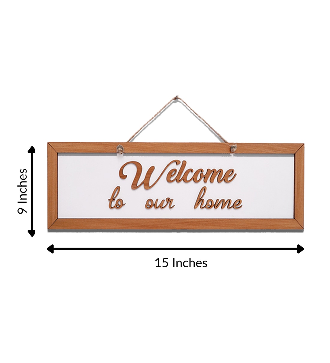 Buy Home White Wooden Wall Art by Chalk My Theme Online