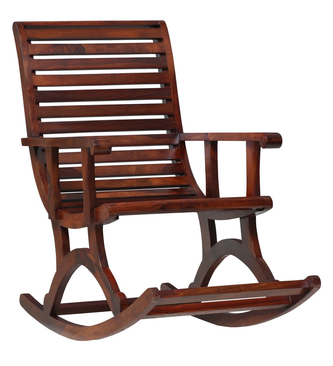 Buy Wellesley Solid Wood Rocking Chair In Honey Oak Finish By ...