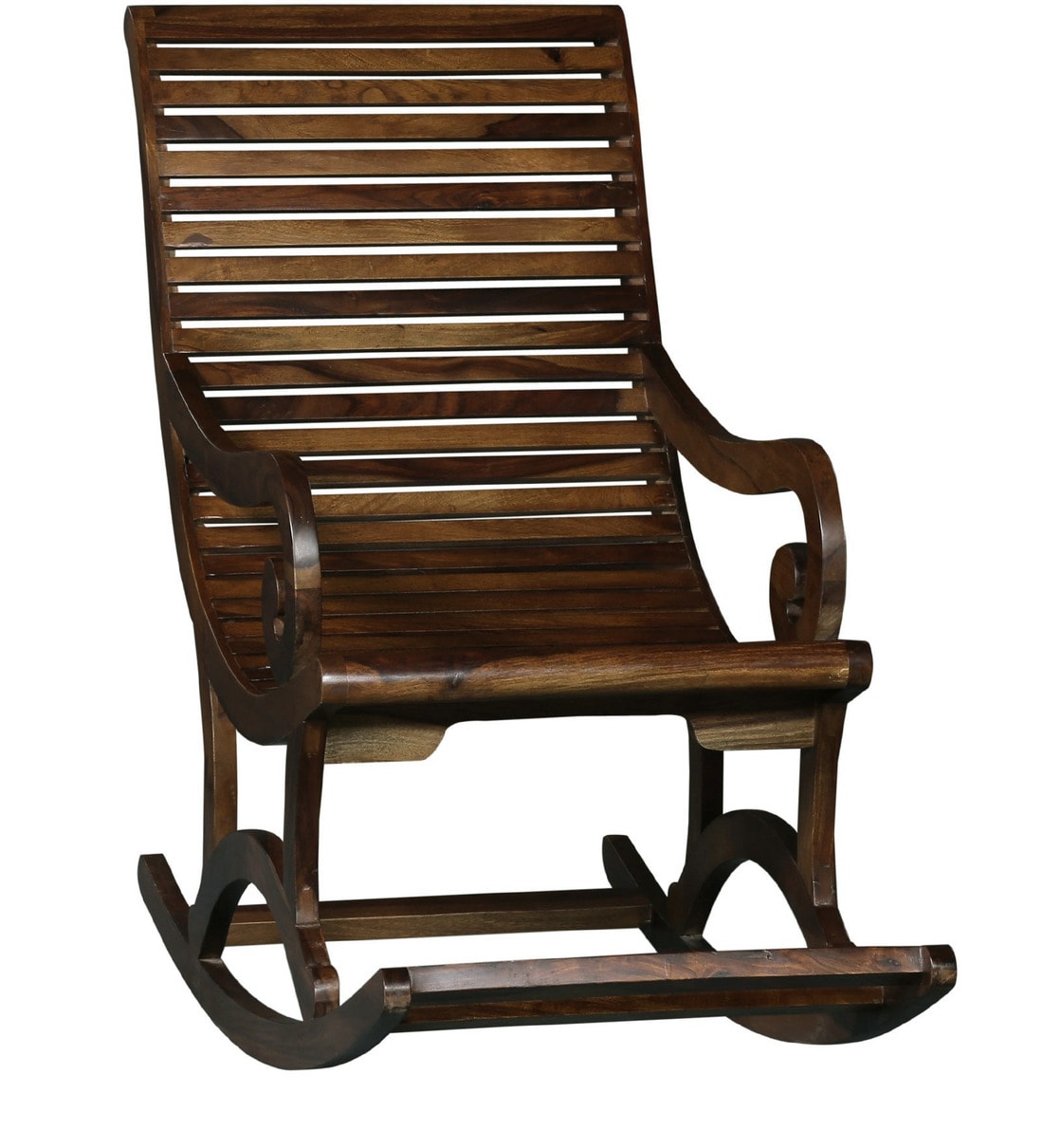 Buy Wellesley Solid Wood Rocking Chair In Provincial Teak Finish By