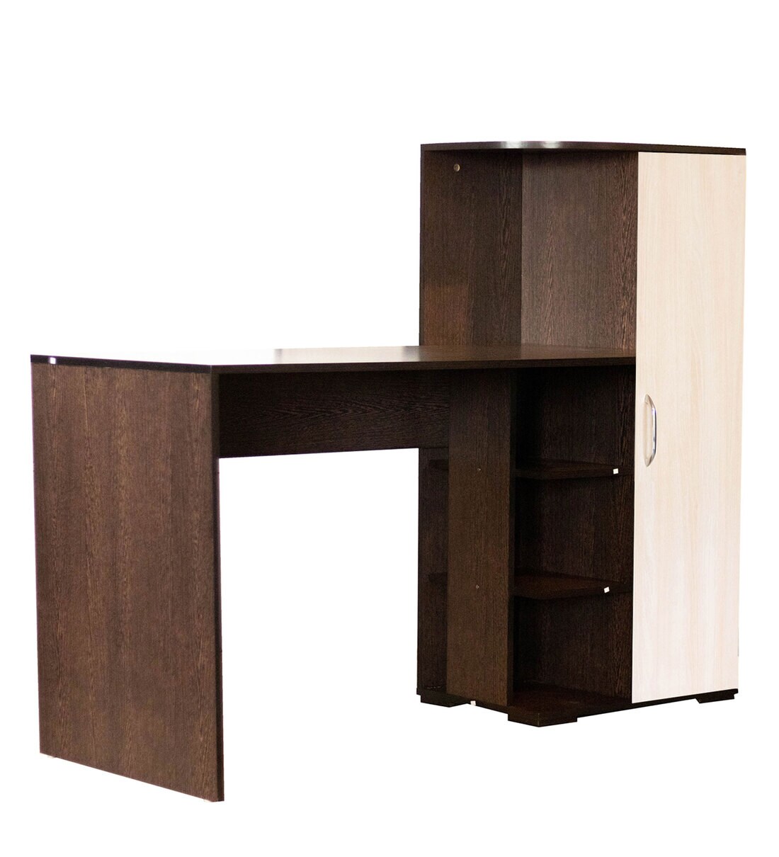Buy Wesley Study Table in Wenge Finish by Forzza Online Contemporary