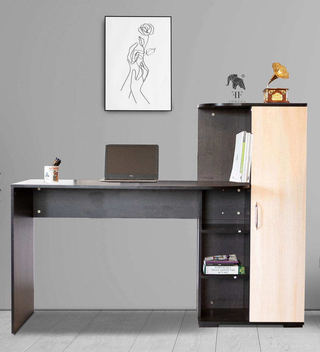 forzza wesley engineered wood study table