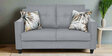 Welly Fabric 2 Seater Sofa In Coin Greyn Colour