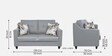 Welly Fabric 2 Seater Sofa In Coin Greyn Colour