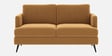 Weslin Corduroy Velvet 3 Seater Sofa In Camel Yellow Color