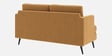 Weslin Corduroy Velvet 3 Seater Sofa In Camel Yellow Color