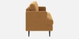 Weslin Corduroy Velvet 3 Seater Sofa In Camel Yellow Color